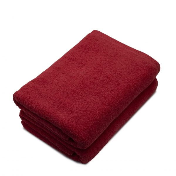 2 db 100% pamut testtörlő készlet, 600 g/m2, Somnart, 70×140 cm, piros
