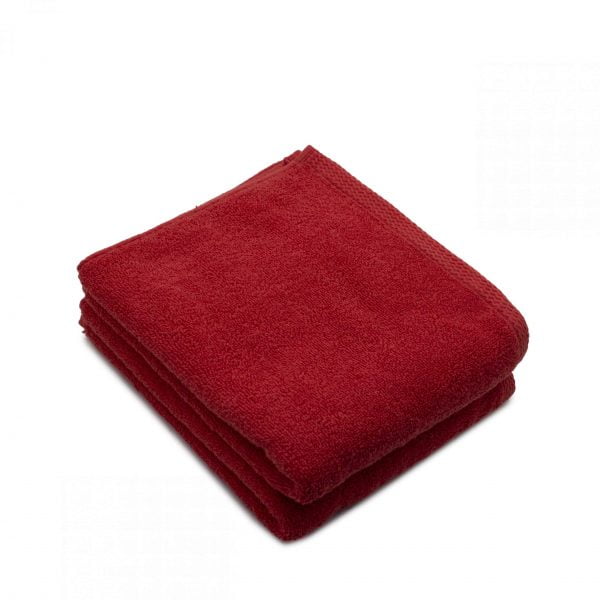 2 db 100% pamut arctörlő készlet, 600 g/m2, Somnart, 50×90 cm, piros