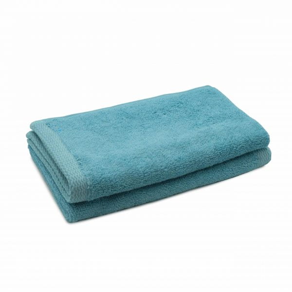 2 db 100% pamut kéztörlő készlet, 600 g/m2, Somnart, 30×50 cm, türkiz