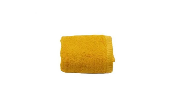 2 db 100% pamut kéztörlő készlet, 600 g/m2, Somnart, 30×50 cm, sárga