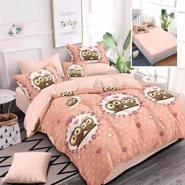Extra ágynemű Extra 6 db, lepedő gumis matrachoz 140×200, 160×200 vagy 180×200, lepedő 200×230, 2 oldalpárna 50×70, 2 oldalpárna 70×70, bagoly