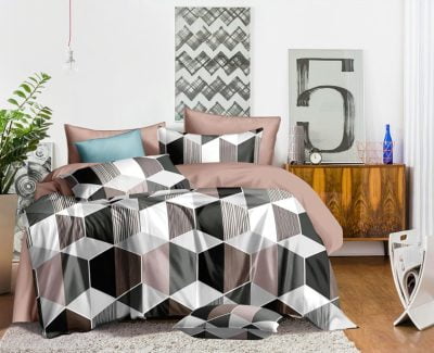 📣Csomag 1 db Ágynemű BS001 nyomtatott mikroszálas + 1 db 200×220-as paplan + 2 db 50×70-es párna