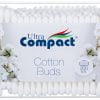 Fülrudak, 100% pamut, Ultra Compact Cotton Buds, 200 db
