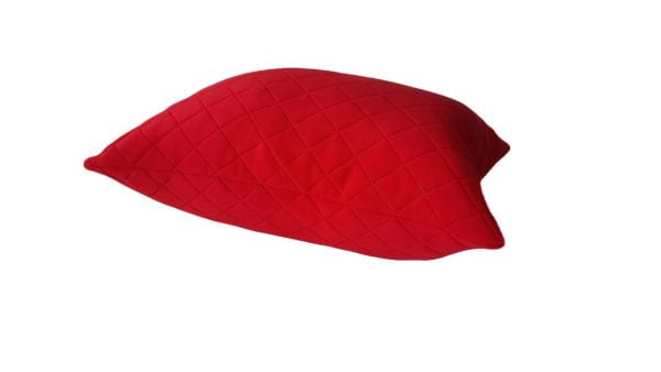 70×70 puha és bolyhos PolarTech mikropolár steppelt párna, Cocolino típusú, piros színű, Somnart, porszívózott