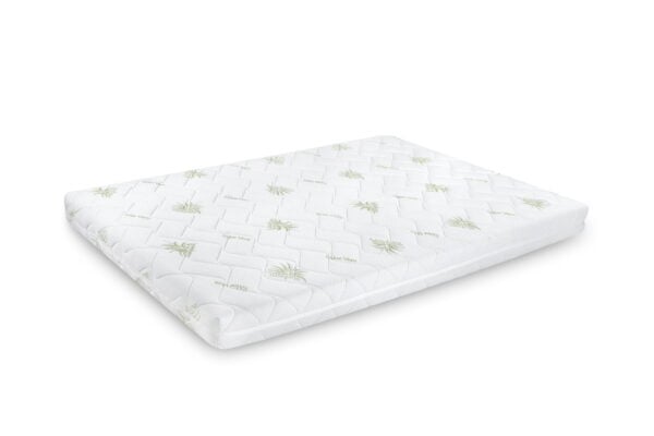 SomnART FermiMax Aloe Vera poliuretán hab matrac 200×200, magasság 15 cm, anatómiai, mosható és levehető huzat cipzárral, tekercselt, nagy szilárdságú